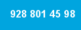 928 801 45 98 928 801 45 98
